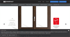 Desktop Screenshot of oknoplast.it